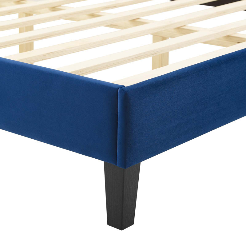 Modway Amber Platform Bed, Queen, Navy