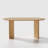 Caia 67" Solid Oak Oval Dining Table-663446114