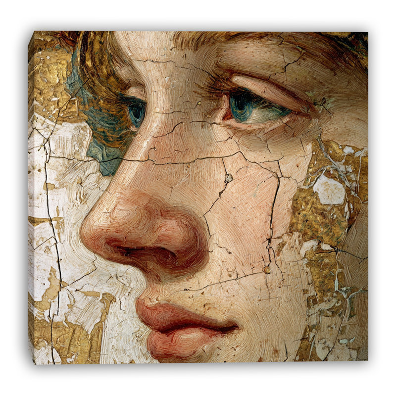 «Aged Beauty», art mural sur toile tendue, L 12 po x H 12 po x P 1 po