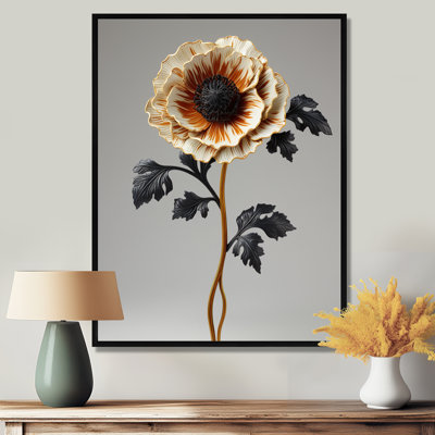 Simple coquelicot blanc - salon d'art mural coquelicot