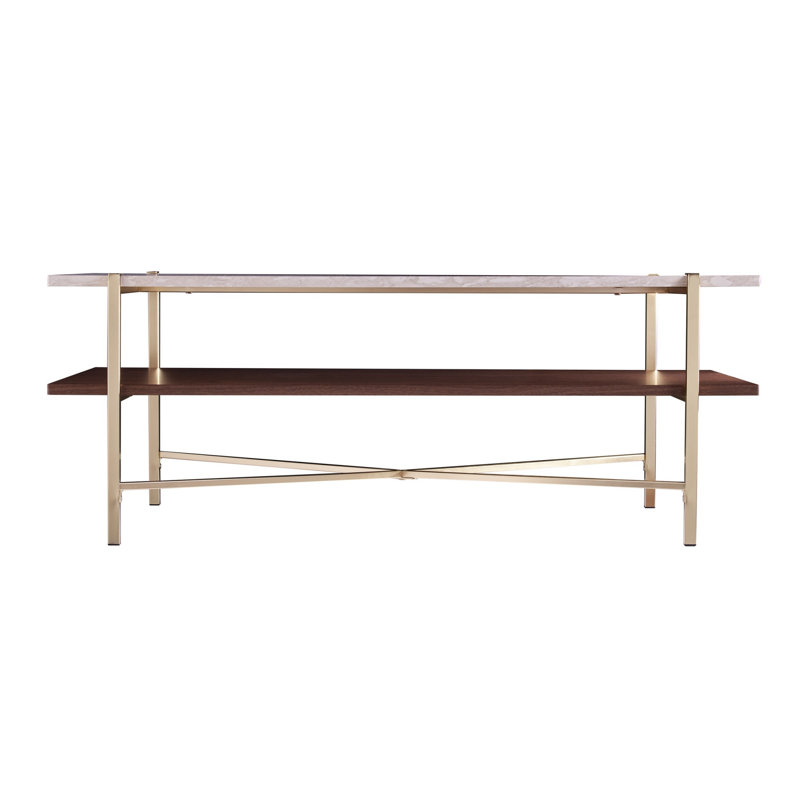 Table basse à 4 pieds avec rangement Catrine