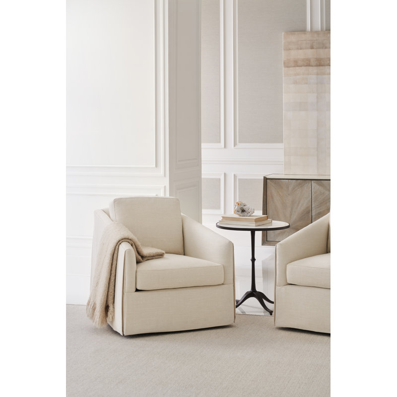 Caracole Upholstery Swivel Armchair