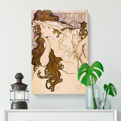 Salon Des Cent Vol.4 by Alphonse Mucha - Wrapped Canvas