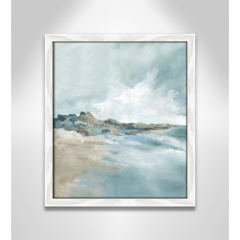 Imprimé Sandpoint par Carol Robinson, Reproduction encadrée blanche sans passe-partout, H 15 po x l 13 po x P 0,75 po