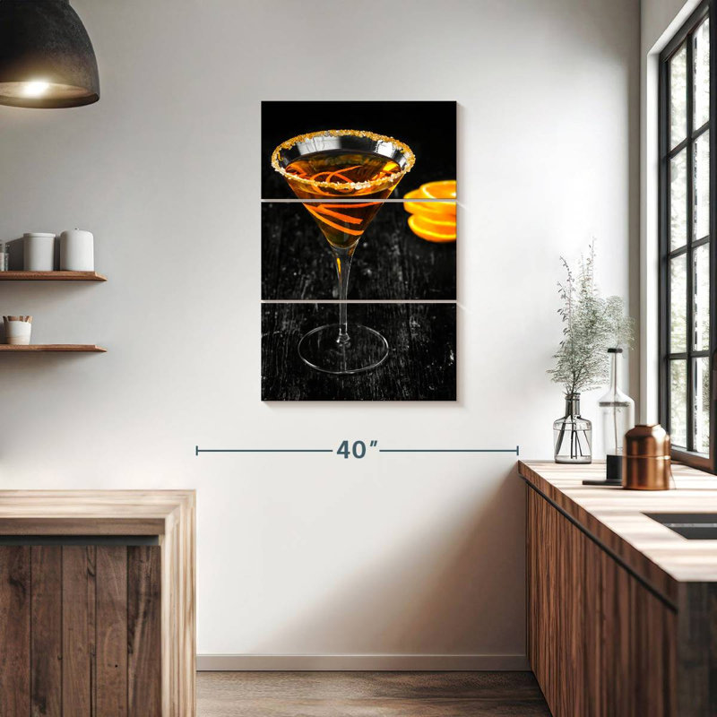 Yarlin Citrus Martini Cocktail, 38" H x 24" W