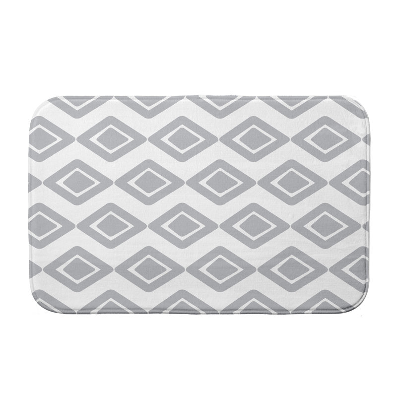 Tapis de bain Grantville, L 17 po x L 24 po, Gris