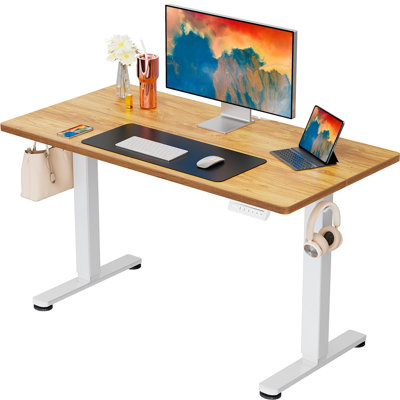 Bureau debout 40 po x 24 po à base réglable en métal