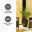  Large Concrete Planters, 17inH Outdoor Indoor Modern Round Plant Pots, Lightweight, Weather Resistant, Seamless with Drainage Hole(Charcoal)-160719466-160719465