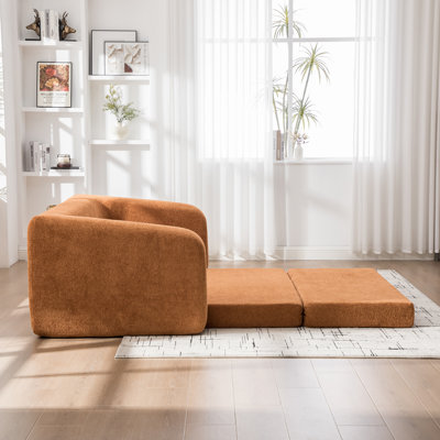 Chencourt 71" Modern Chenille Convertible Sofa Bed with Removable Pillows
