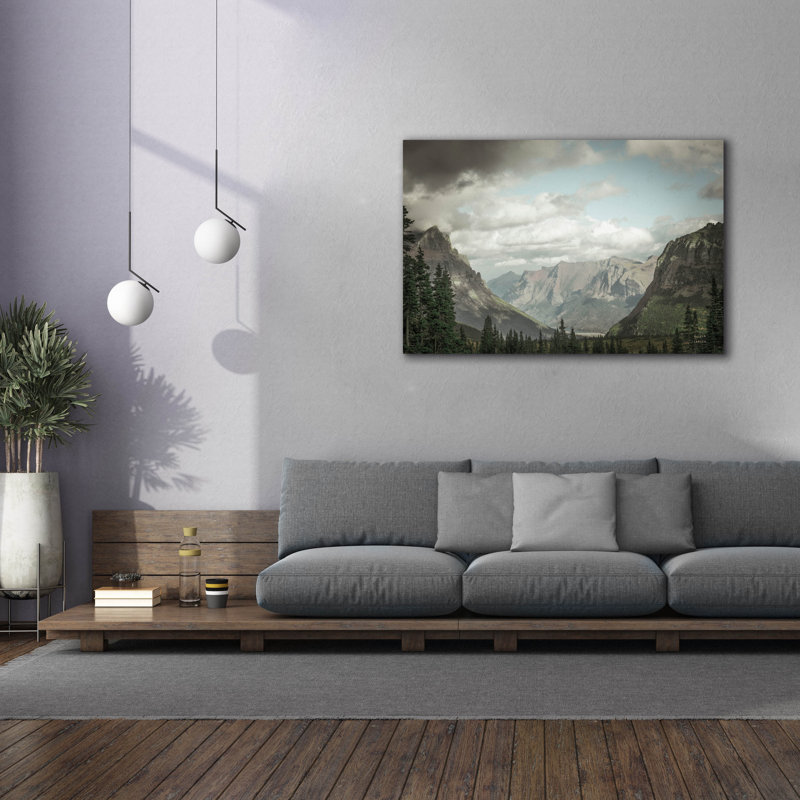 Art mural sur toile Epic Graffiti «Glacier National Park Gateway» par Nathan Larson, H 40 po x l 60 po