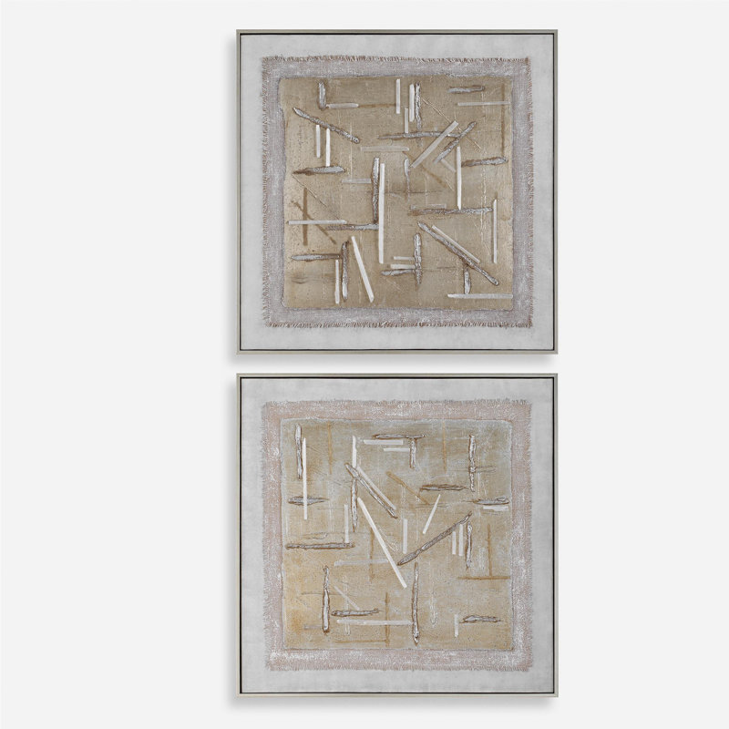 Uttermost Unpredictable Hand Painted Canvases