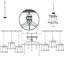 Barnwell 3-Light Geometric Kitchen Island Pendant – Industrial Cage Ceiling Light with PVC Accents by Borough Wharf