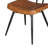 Kezmyn Tufted Leather Side Chair in Brown