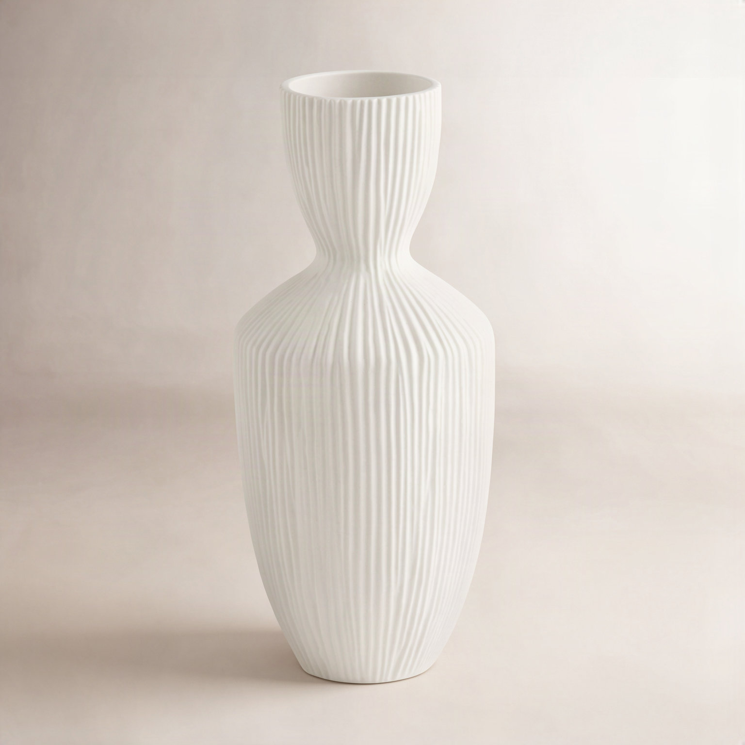 Bravo Handcrafted Ceramic Table Vase, 14.25" H x 6" W x 6" D
