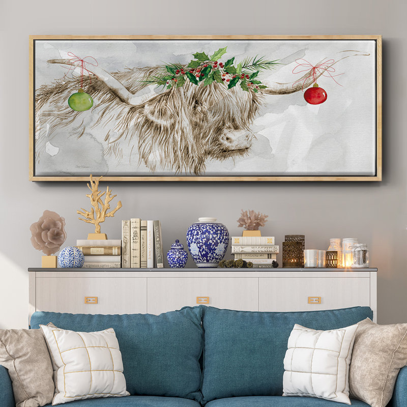 Highland Holidays- Framed Canvas