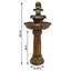 Fontaine solaire avec lumière Rueda-1149782785
