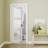 Frosted Glass 3-Lite Slab Solid Manufactured Wood Core Standard Door-93547386