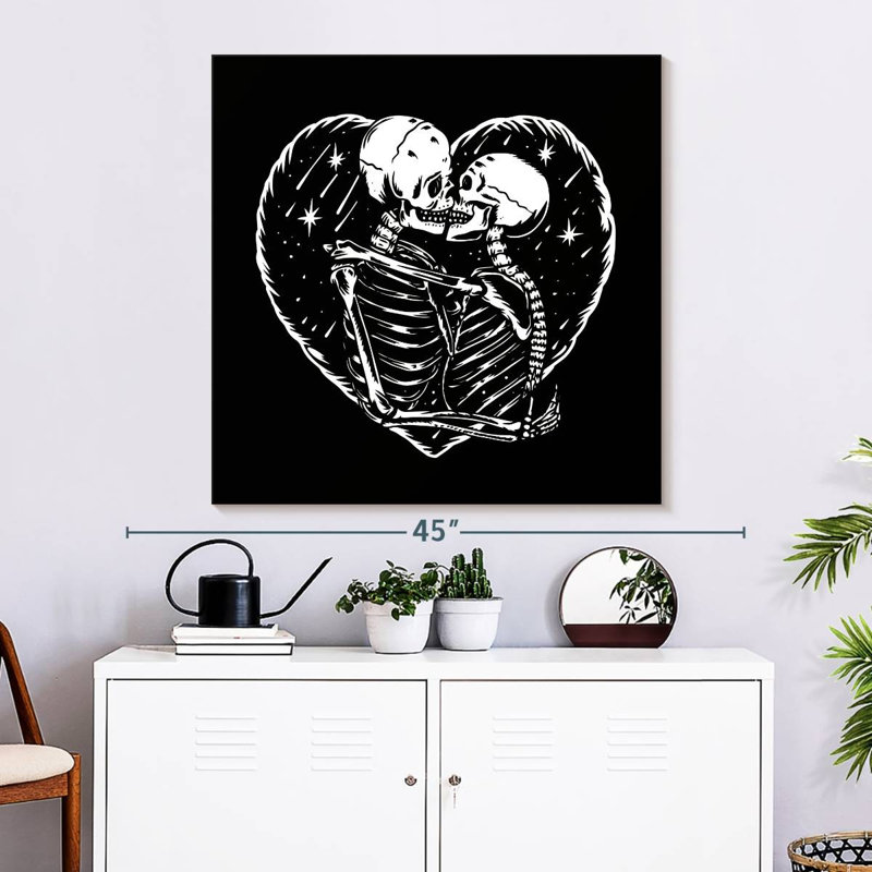 Hitzel Skeleton Romance, 33" H x 33" W