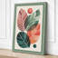 Geometric Leaf Forms Modern - Wrapped Canvas-1728965106-1728965110