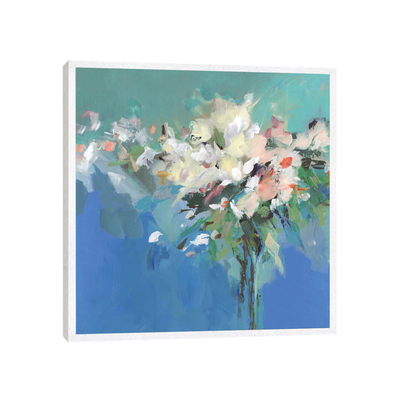 Spring Power by Isabelle Z - Painting on Canvas, White Framed, 66.04 cm H x 66.04 cm W