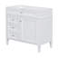 Meuble-lavabo simple 36 po avec plateau en résine Pakhi-489202952