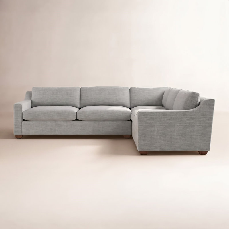 Canapé modulaire 3 pièces Rhodes, Brun, Velours Bella Performance cacao Bella