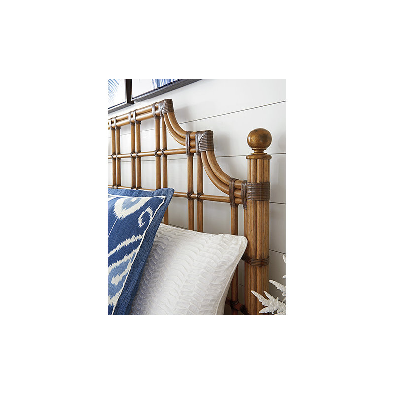 Twin Palms St. Kitts Rattan Bed, Queen