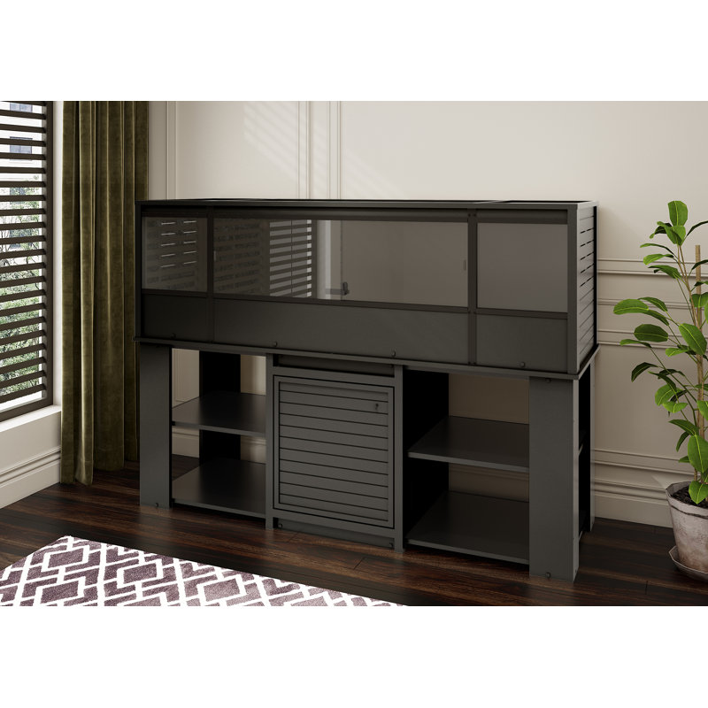 Suleekha ECOFLEX Versa, armoire de rangement pour reptiles, Noir, noir, noir, noir, 28.1" H x 60.5" W x 24.5" D