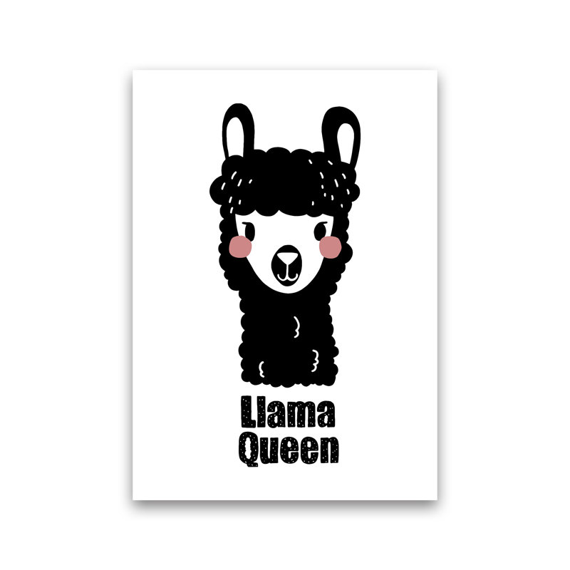 Llama by Miniofmine - Print, Unframed, 42cm H x 30cm W x 1cm D