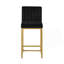 Tabouret moderne à hauteur de comptoir avec dossier complet et structure en fer robuste-1024667757