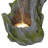 Waterfall in Realistic Tree Bark Fountain with LED Lights