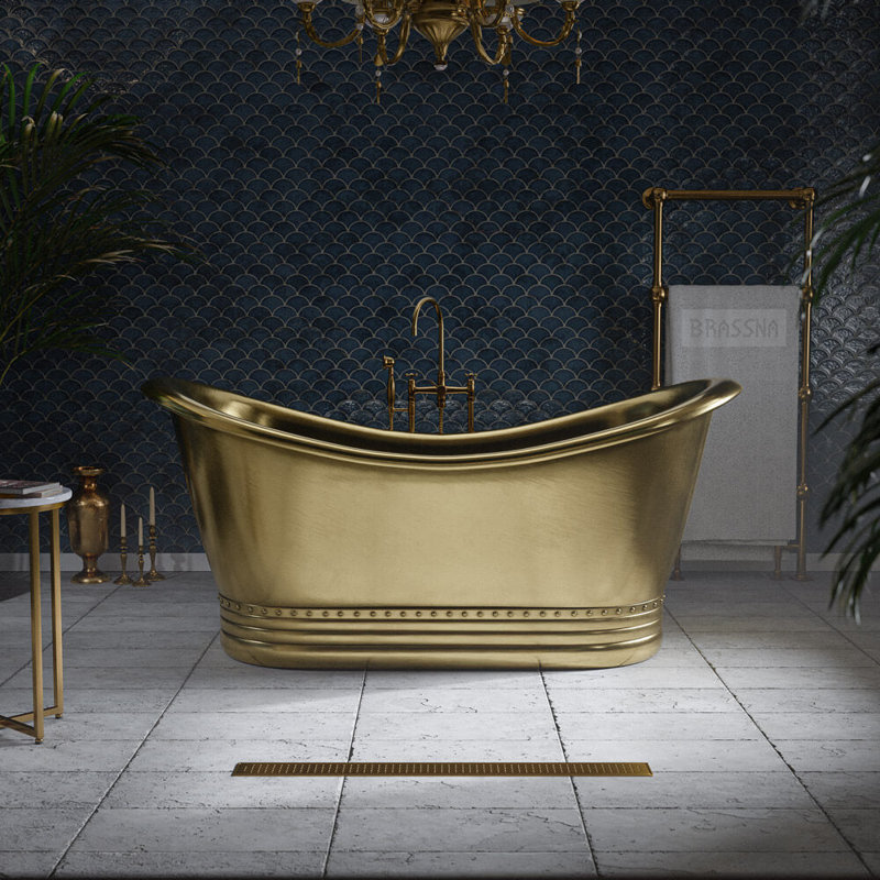 1850mm x 820mm Freestanding Copper Bathtub