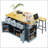 53Inch Large Kitchen Island With 2 Bar Stools, Power Outlet, Door Internal Storage, And Mobile Design For Enhanced Functionality-65265476