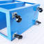 Chariot à outils sur roulettes, chariot utilitaire en acier robuste avec roues verrouillables, chariot de service industriel d'une capacité de 400 lb pour garage, entrepôt, atelier (bleu vif à deux couches)