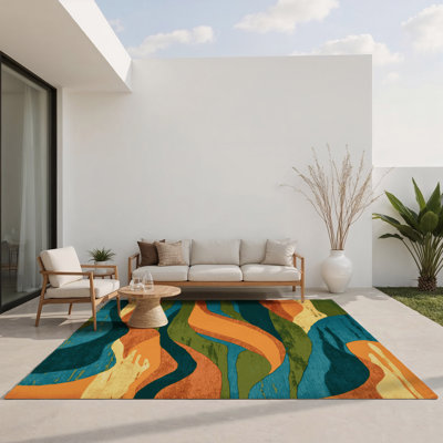 Tapis intérieur et extérieur Tranquil Trails