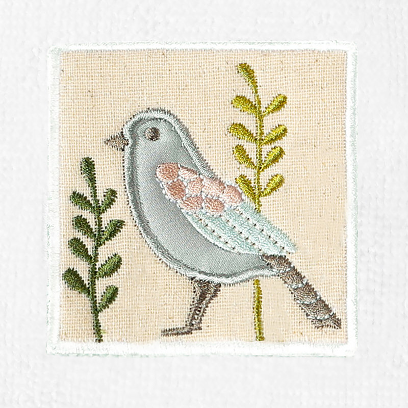 Ensemble de serviettes 3 pièces en coton turc, Blanc