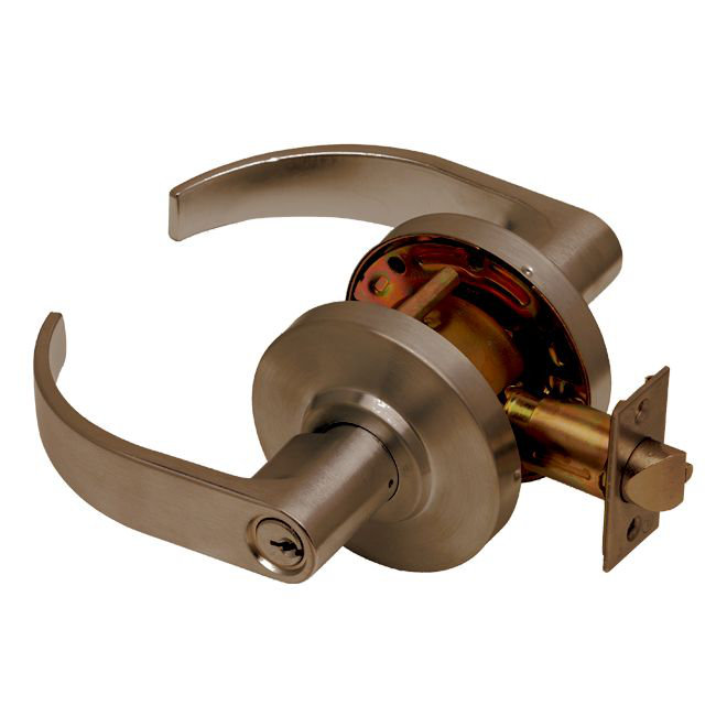 Keyed Door Lever, Oil Rubbed Bronze