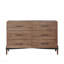 Commode à six tiroirs Tranquility, aucun assemblage requis, finition noyer