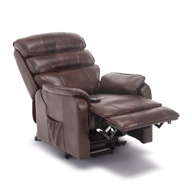 Whitely 82cm Wide Lift Assist Standard Recliner, Single Motor Lift Assist, Brown