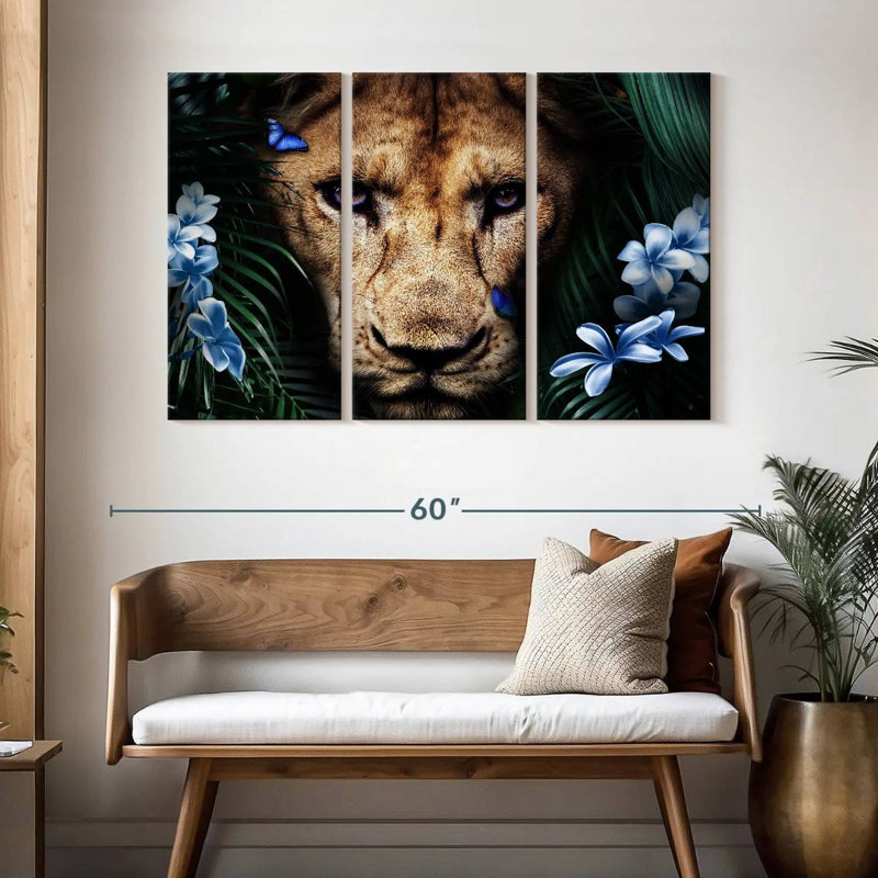Lionne tropicale Brampt, H 32 po x l 50 po