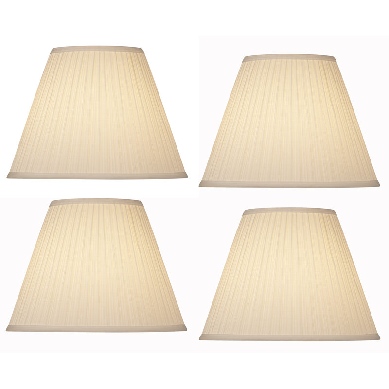Abat-jour empire en lin blanc cassé H 10,5 po x l 14,375 po Empire