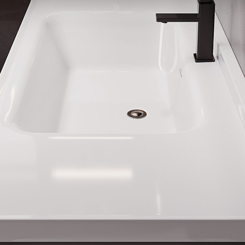 Modern light luxury gray bathroom cabinet