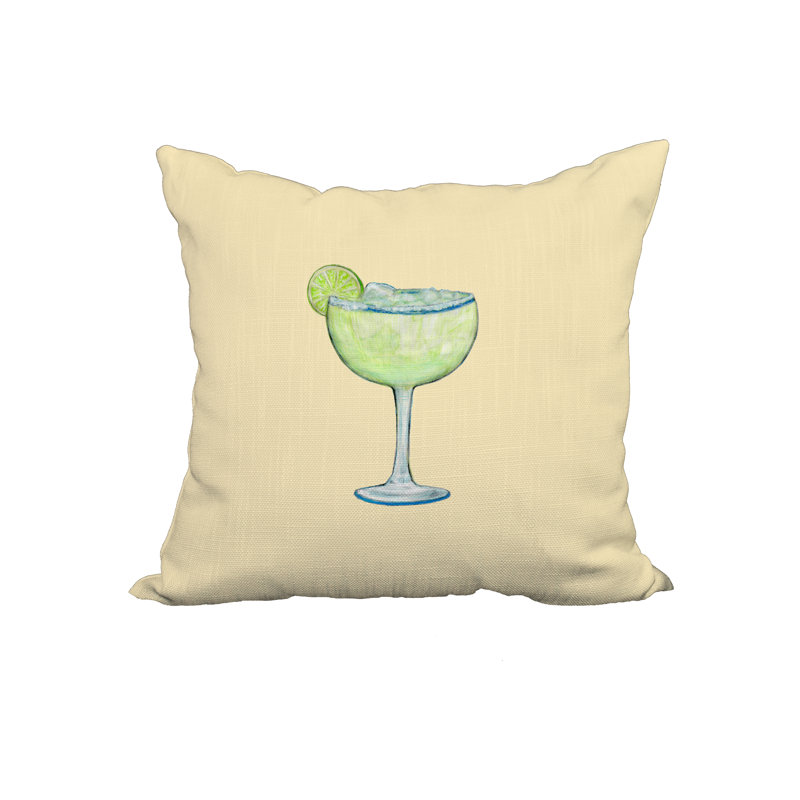 Housse de coussin en coton Margarita, 22 po x 22 po, Jaune