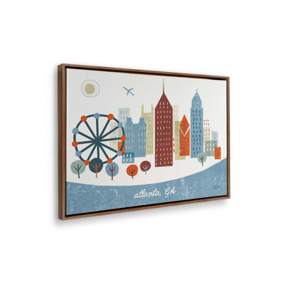 «Colorful Atlanta» par Michael Mullan, reproduction d'art sur toile