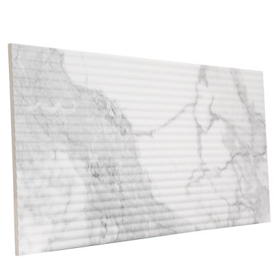 Reve Roseliere Deco 11-3/4 in. x 23-1/2 in. Porcelain Wall Tile