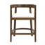 Tabouret de comptoir en hévéa (ensemble de 2)