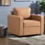 Chaises d'appoint pivotantes de rangement, fauteuil club moderne en polyester pour la maison