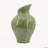 7.9x11.8 Inch Sage Green Sculptural Ceramic Vase
