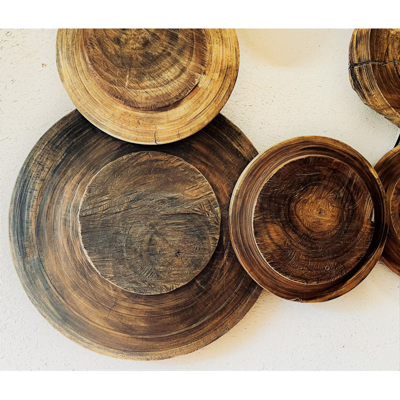 Handmade Abstract Wall Decor on Solid Wood