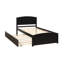 Lit plateforme simple avec lit gigogne et espresso
